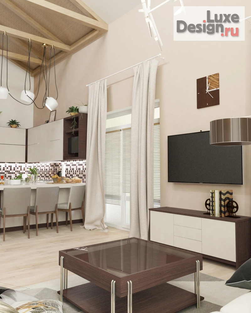 Дизайн интерьера загородного дома "Дизайн интерьера Саратов, Усть-Курдюм - дом 198м2" (фото 25)