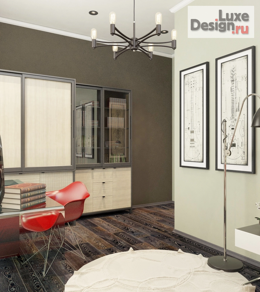 Дизайн интерьера загородного дома "Дизайн интерьера Саратов, Усть-Курдюм - дом 198м2" (фото 12)