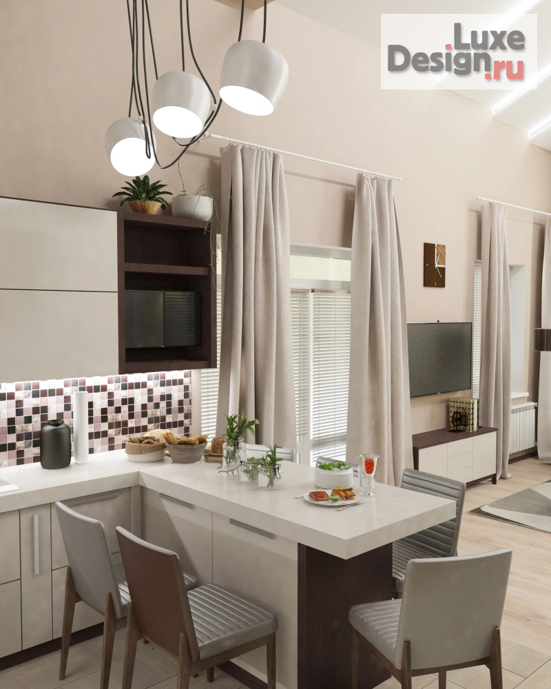 Дизайн интерьера загородного дома "Дизайн интерьера Саратов, Усть-Курдюм - дом 198м2" (фото 20)