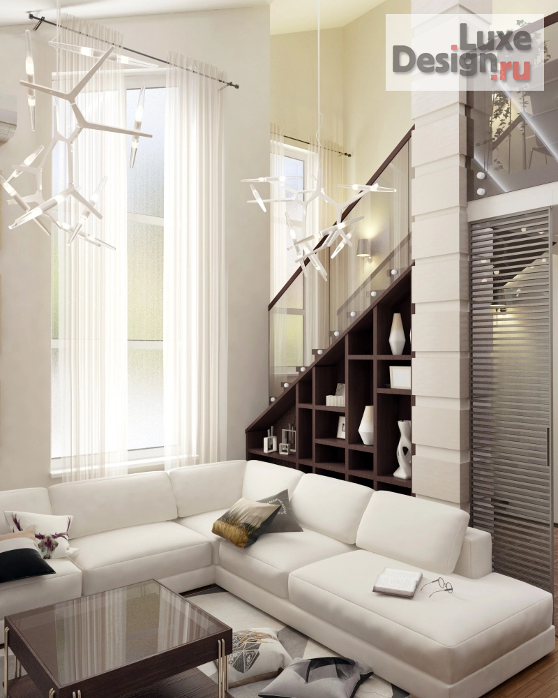 Дизайн интерьера загородного дома "Дизайн интерьера Саратов, Усть-Курдюм - дом 198м2" (фото 8)