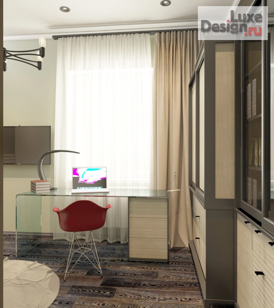 Дизайн интерьера загородного дома "Дизайн интерьера Саратов, Усть-Курдюм - дом 198м2" (фото 17)