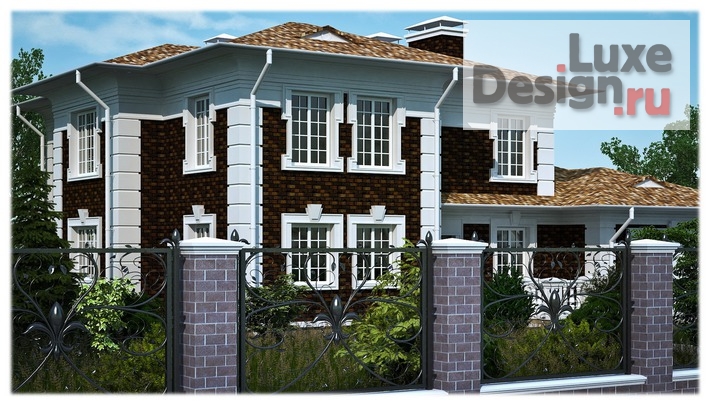 Дизайн интерьера коттеджа "Дизайн интерьера - визуализация - коттеджи" (фото 8)