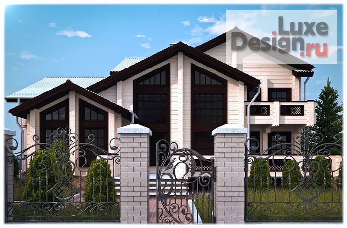 Дизайн интерьера коттеджа "Дизайн интерьера - визуализация - коттеджи" (фото 5)