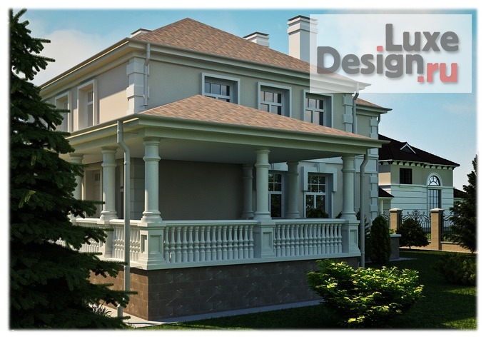 Дизайн интерьера коттеджа "Дизайн интерьера - визуализация - коттеджи" (фото 1)