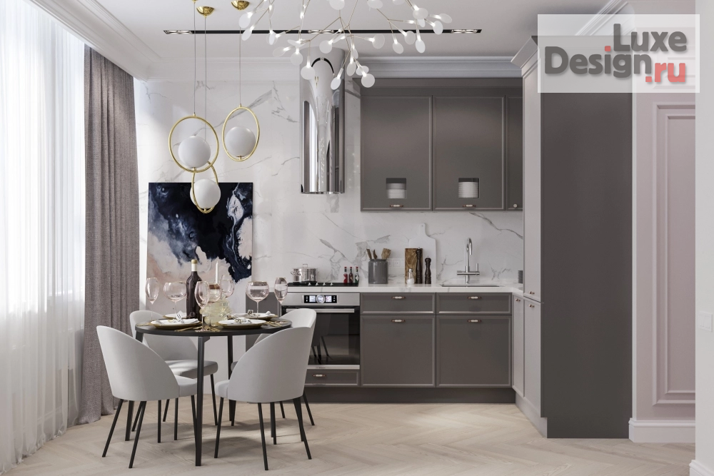 Дизайн интерьера апартаментов "Проект апартаментов для молодой творческой девушки  г. Москва" (фото 5)