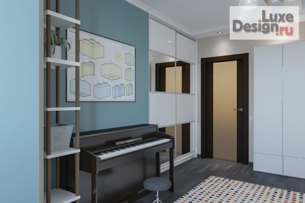 Дизайн интерьера комнаты "Проект детской комнаты Lego ЖК Парус" (фото 2)