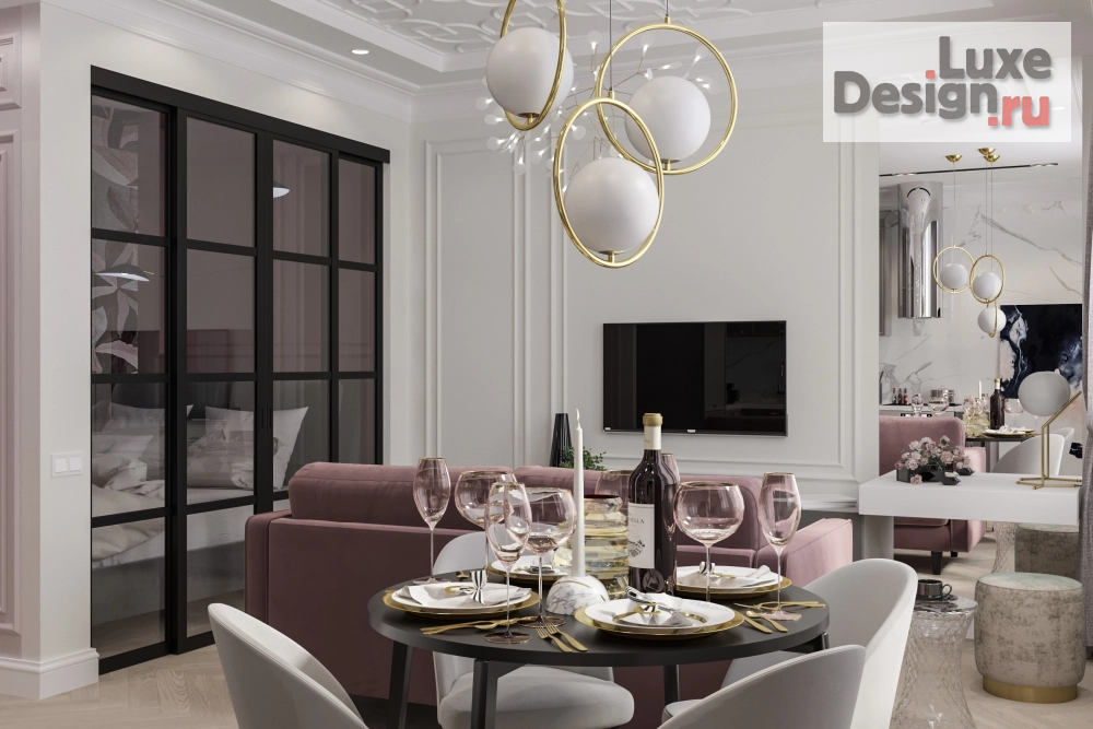 Дизайн интерьера апартаментов "Проект апартаментов для молодой творческой девушки  г. Москва" (фото 1)