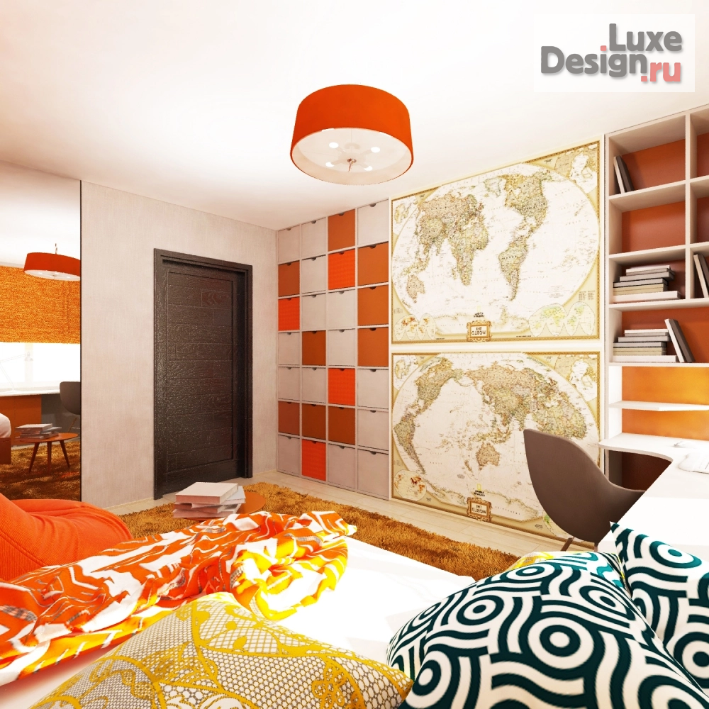 Дизайн интерьера детской "Дизайн-проект спальни для мальчика (г.Саратов)" (фото 2)