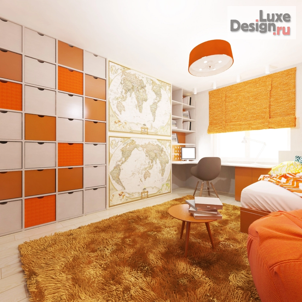 Дизайн интерьера детской "Дизайн-проект спальни для мальчика (г.Саратов)" (фото 5)