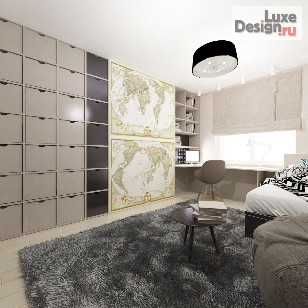 Дизайн интерьера детской "Дизайн детской спальни (Саратов)" (фото 8)