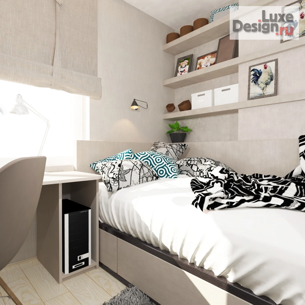 Дизайн интерьера детской "Дизайн детской спальни (Саратов)" (фото 2)