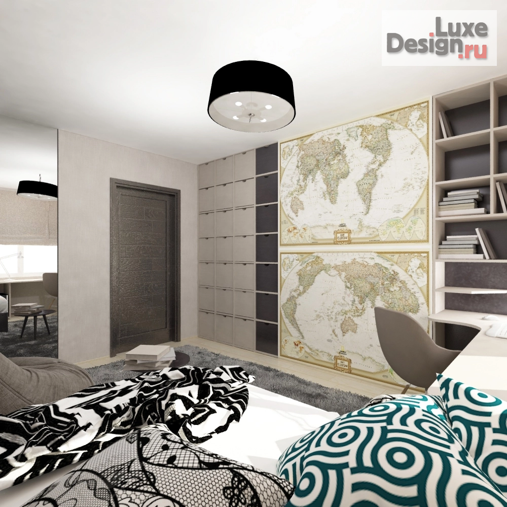 Дизайн интерьера детской "Дизайн детской спальни (Саратов)" (фото 4)