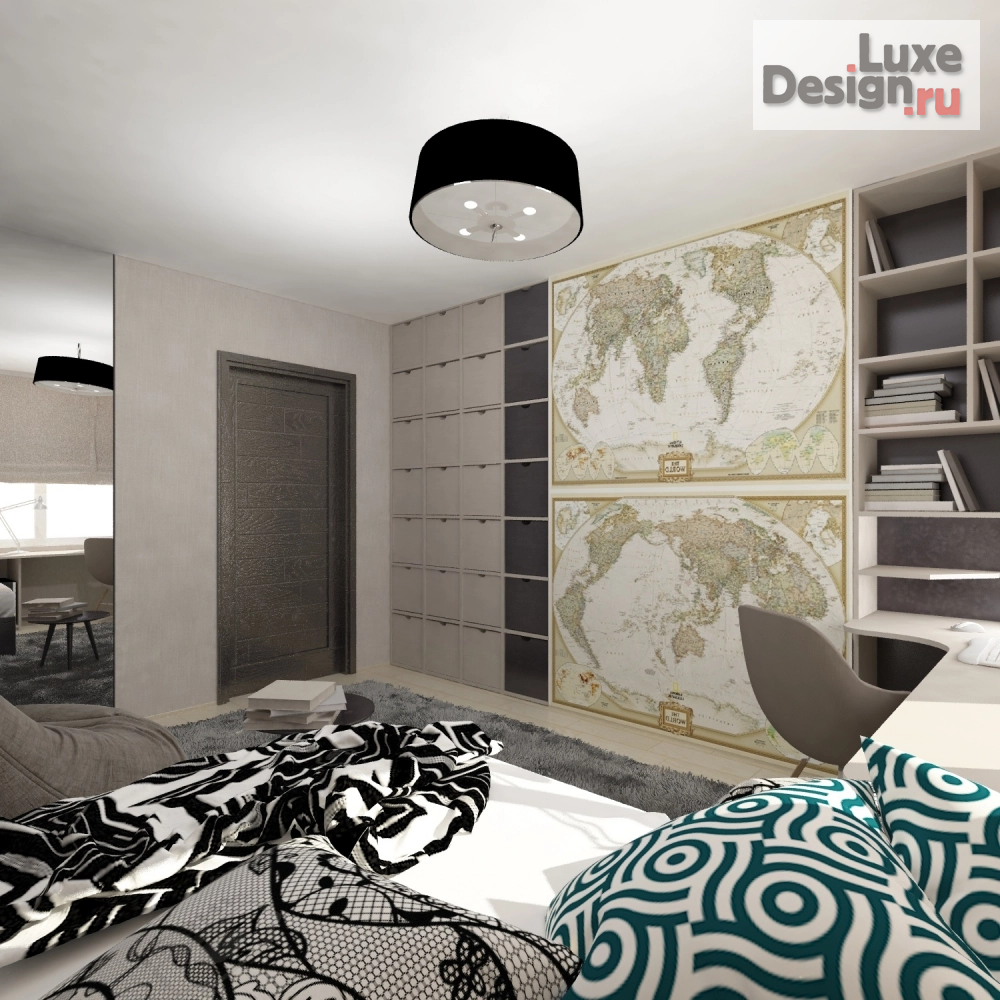 Дизайн интерьера детской "Дизайн детской спальни (Саратов)" (фото 5)