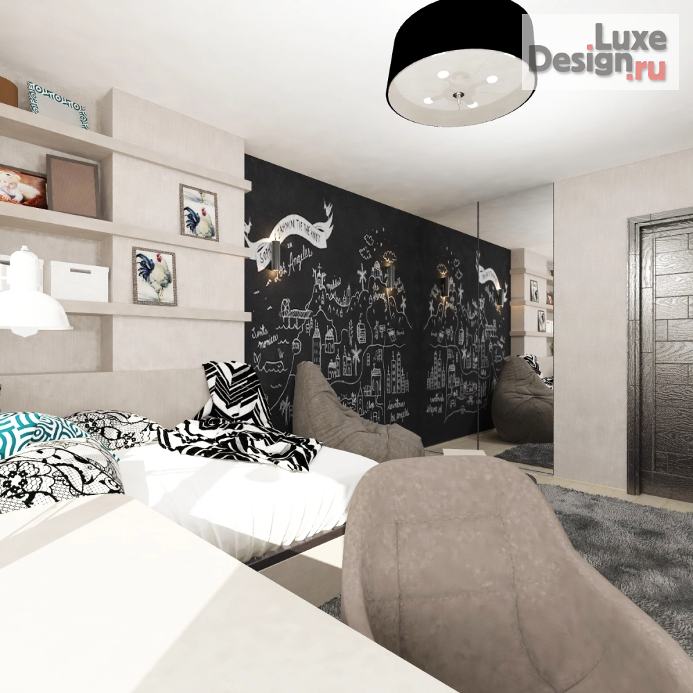 Дизайн интерьера детской "Дизайн детской спальни (Саратов)" (фото 6)