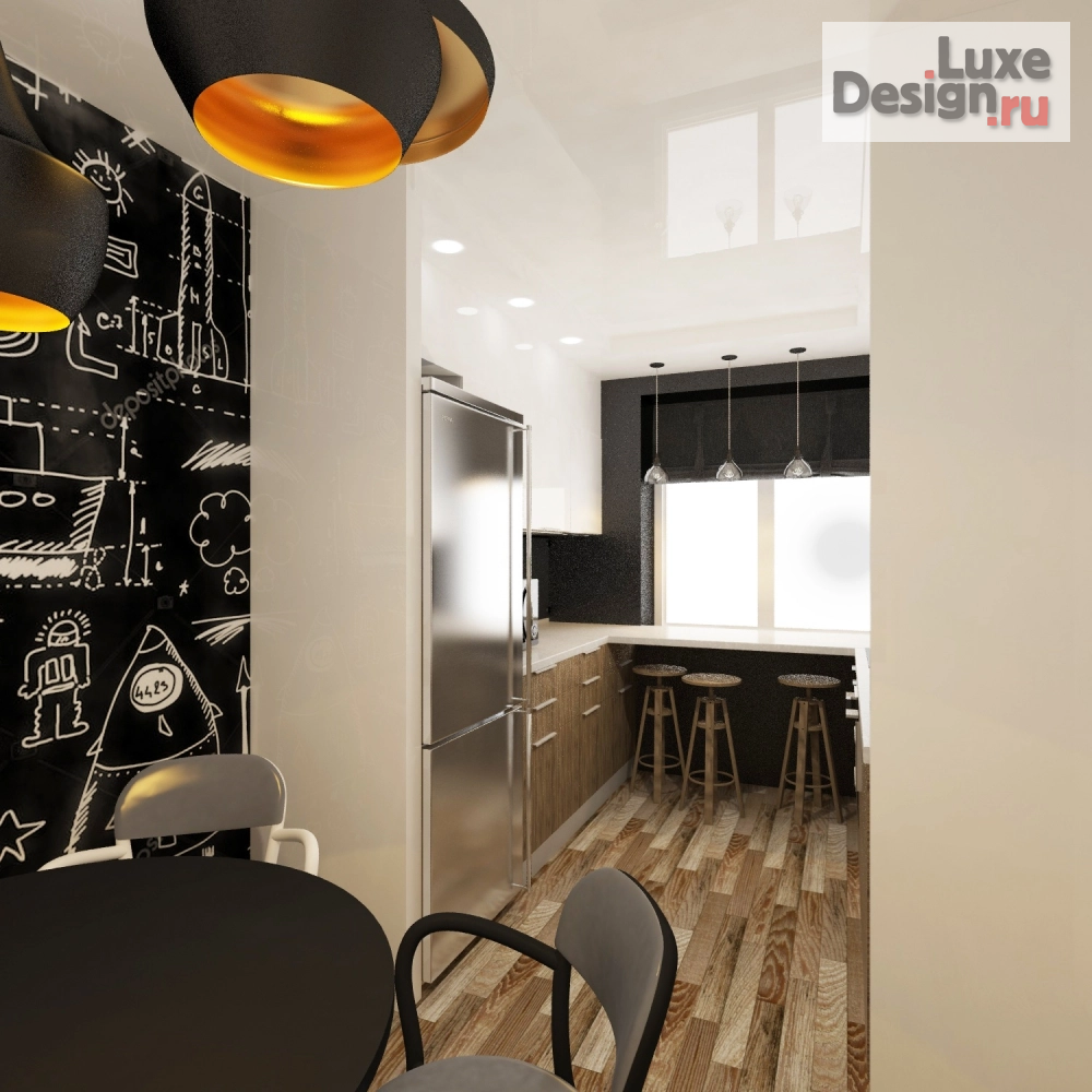 Дизайн интерьера двухкомнатной квартиры "Дизайн-проект квартиры (г.Саратов)" (фото 2)