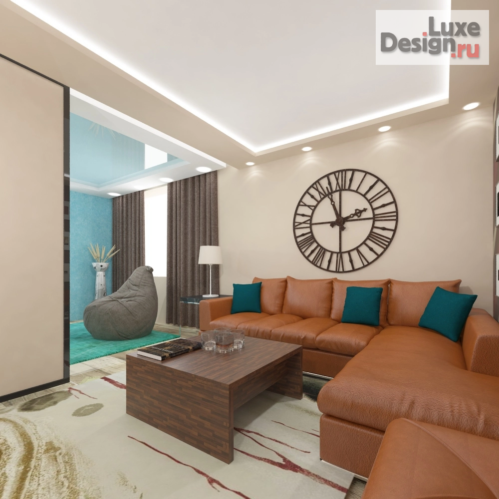 Дизайн интерьера двухкомнатной квартиры "Дизайн-проект квартиры (г.Саратов)" (фото 6)