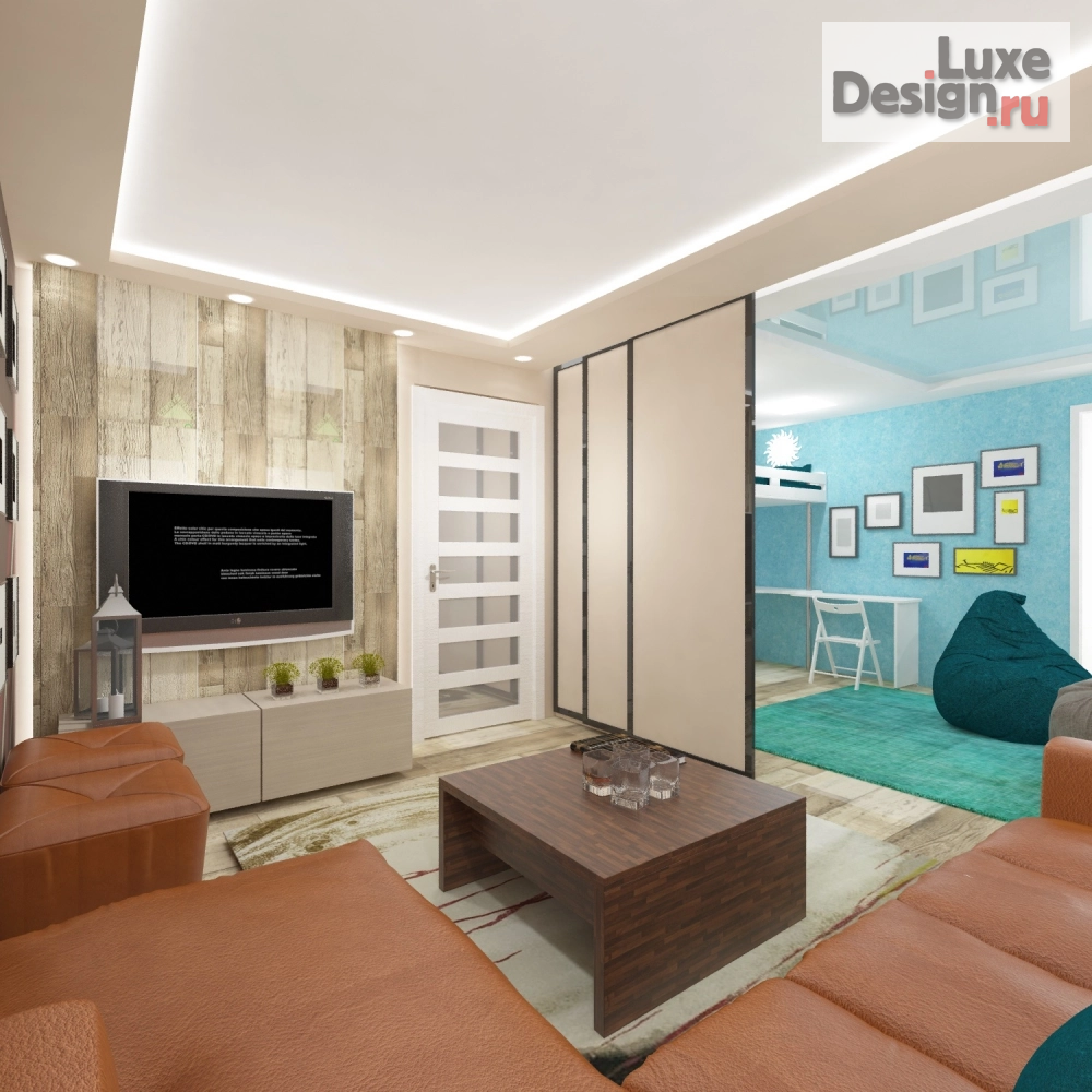 Дизайн интерьера двухкомнатной квартиры "Дизайн-проект квартиры (г.Саратов)" (фото 7)