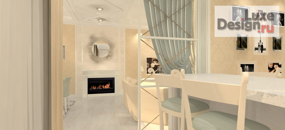 Дизайн интерьера трехкомнатной квартиры "ЖК Речной бриз " (фото 5)