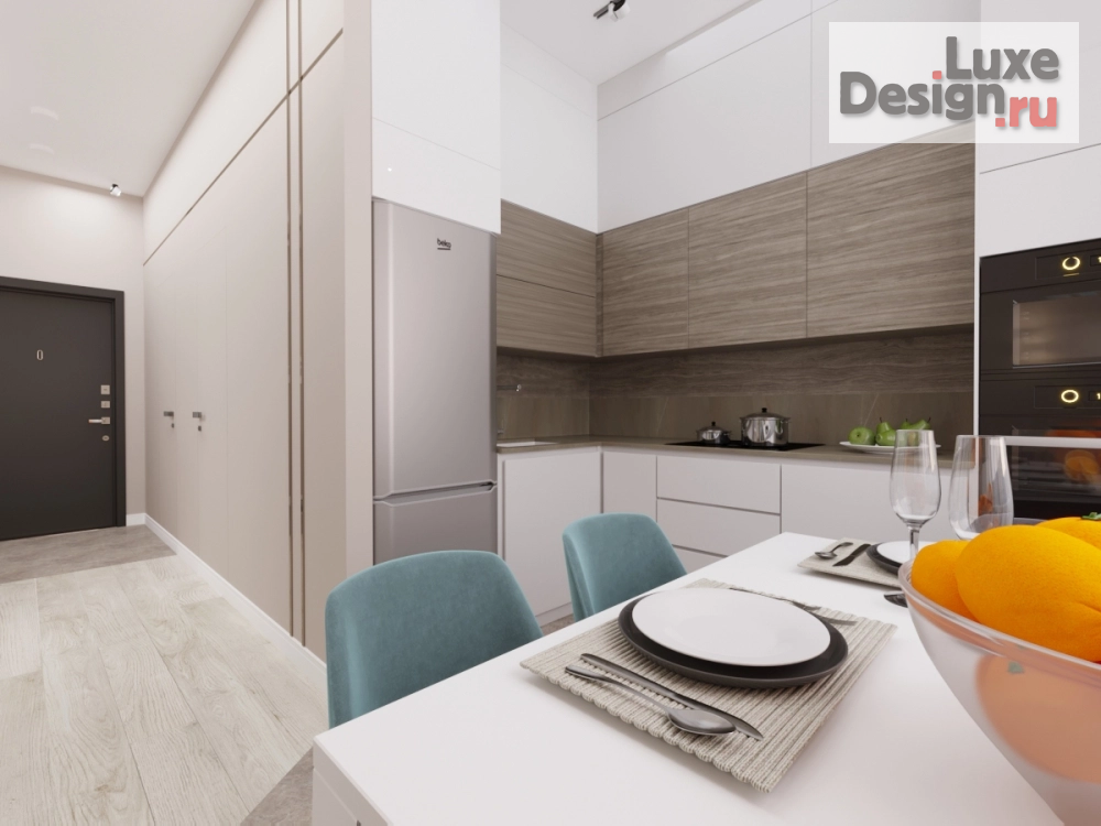 Дизайн интерьера однокомнатной квартиры " Дизайн-проект квартиры ЖК Тушино" (фото 10)