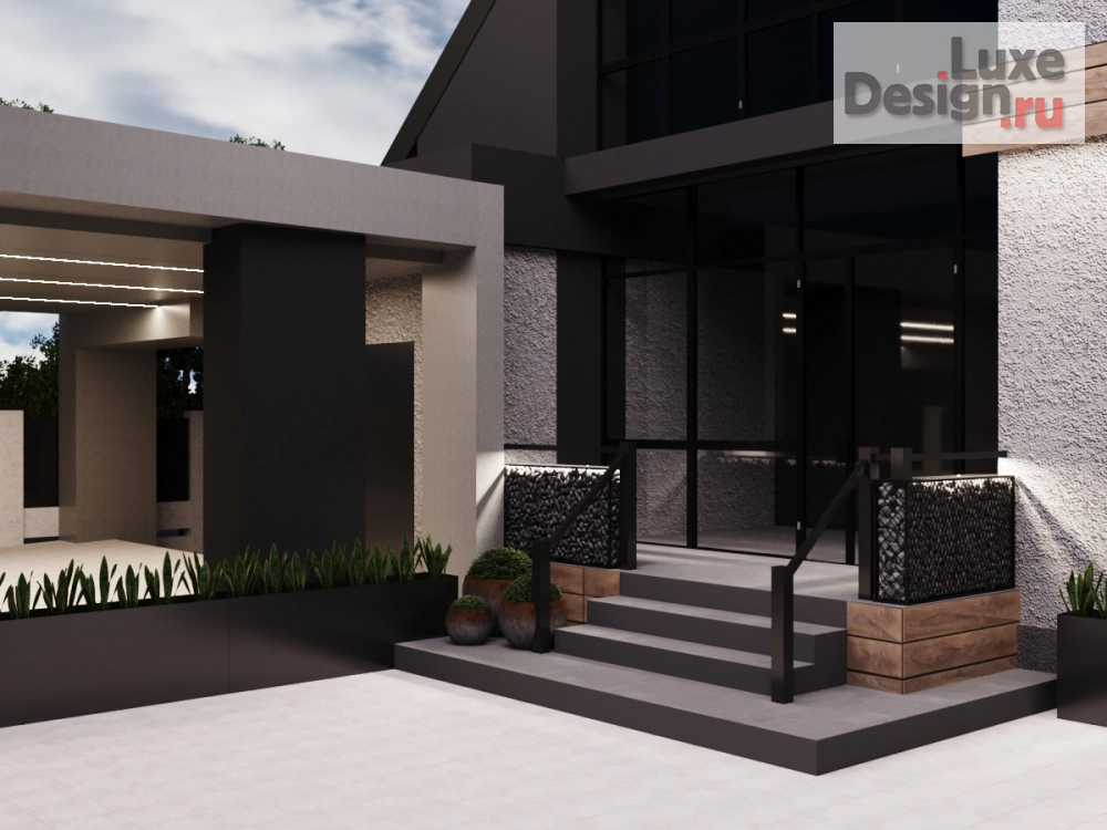 Частная архитектура "Редизайн фасада и придомового участка г.Саратов" (фото 16)