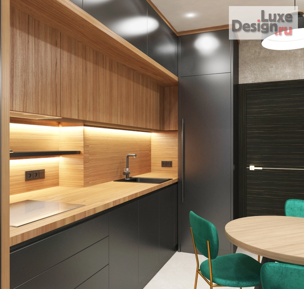 Дизайн интерьера трехкомнатной квартиры "Квартира на Политехнической" (фото 5)