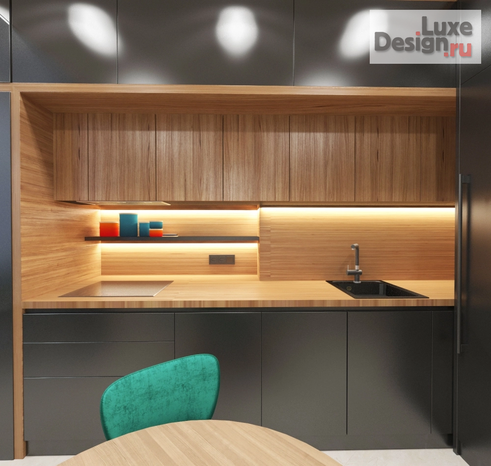 Дизайн интерьера трехкомнатной квартиры "Квартира на Политехнической" (фото 3)