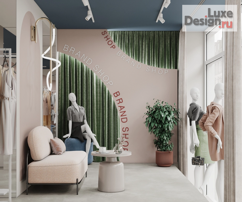 Дизайн интерьера шоу-рума "BRAND SHOP" (фото 1)