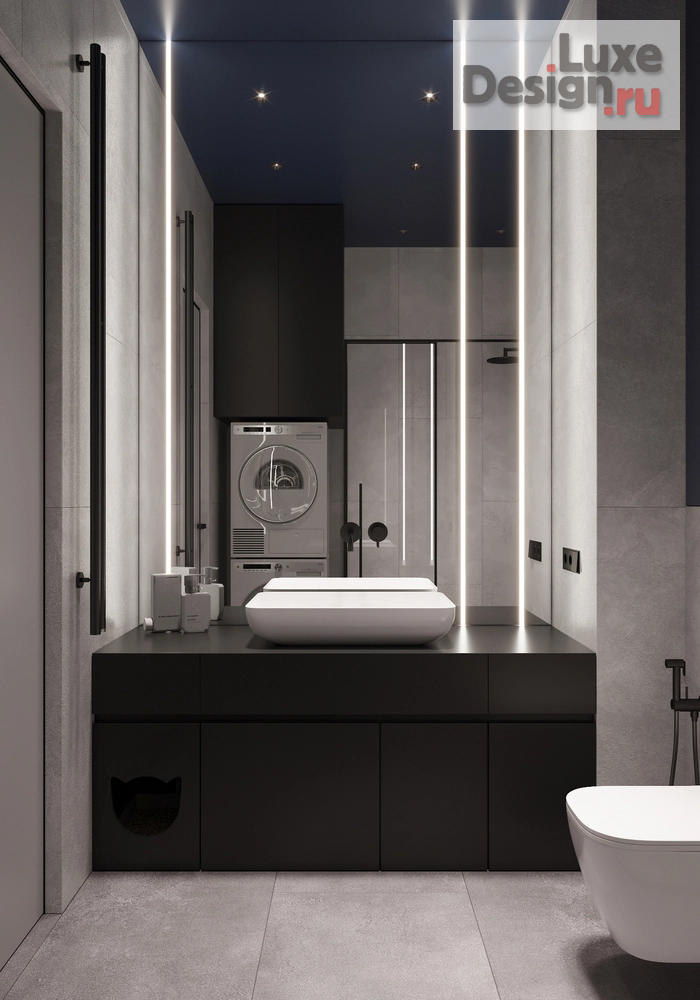 Дизайн интерьера двухкомнатной квартиры "Минималистичный дизайн г. Москва." (фото 6)