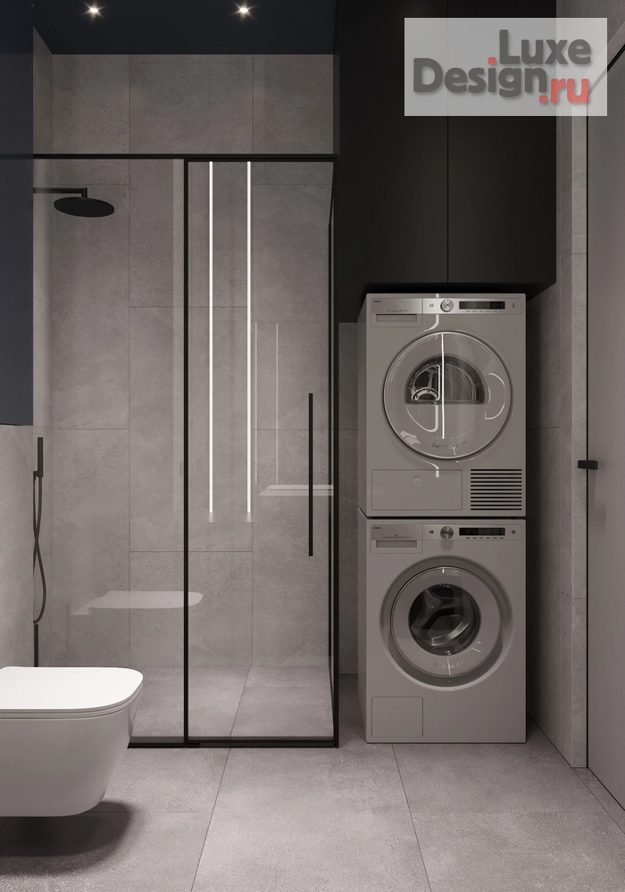 Дизайн интерьера двухкомнатной квартиры "Минималистичный дизайн г. Москва." (фото 7)