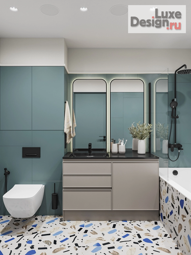 Дизайн интерьера двухкомнатной квартиры "ЖК Перекресток" (фото 9)