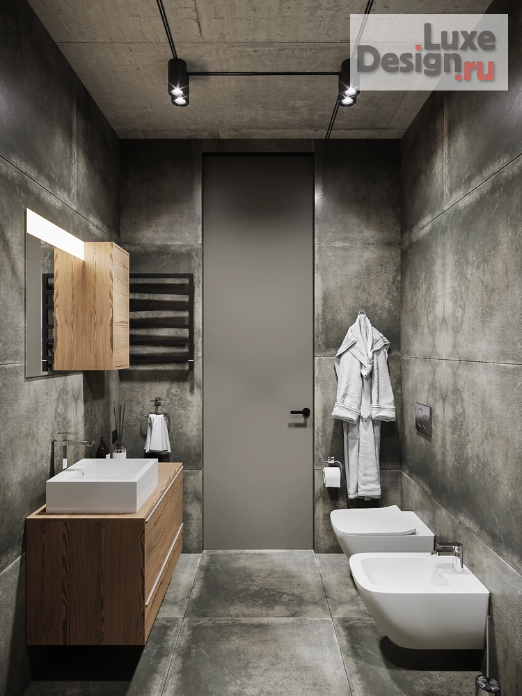 Дизайн интерьера квартиры студии "Лофт в темных тонах" (фото 10)