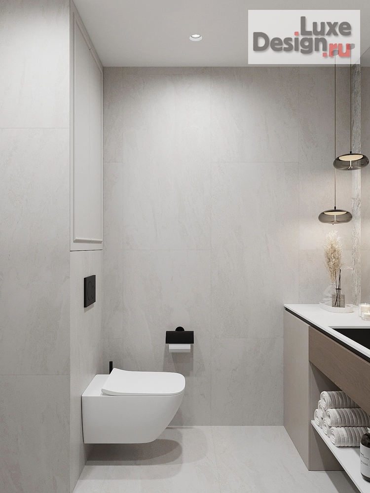 Дизайн интерьера двухкомнатной квартиры "Неоклассика без визуального шума" (фото 23)