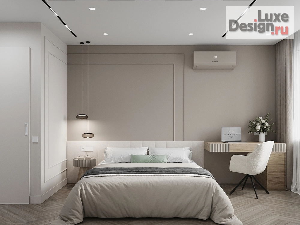 Дизайн интерьера двухкомнатной квартиры "Неоклассика без визуального шума" (фото 33)