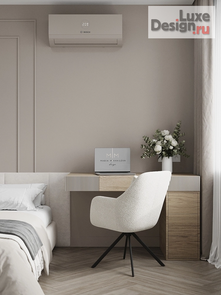 Дизайн интерьера двухкомнатной квартиры "Неоклассика без визуального шума" (фото 28)