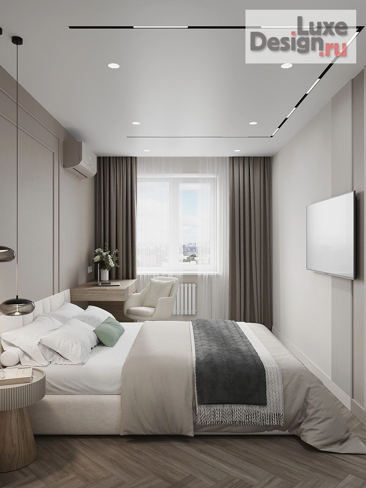 Дизайн интерьера двухкомнатной квартиры "Неоклассика без визуального шума" (фото 31)