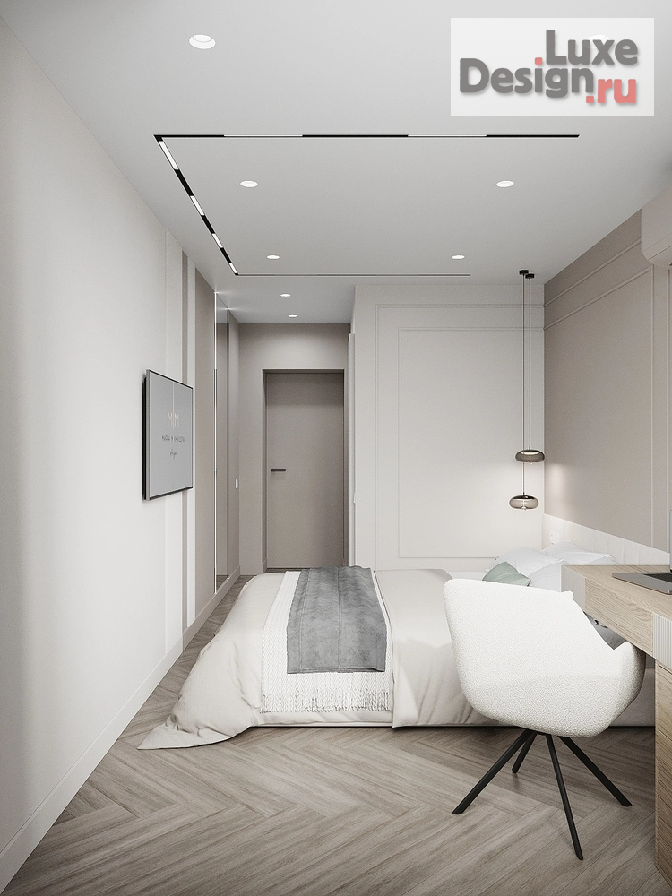 Дизайн интерьера двухкомнатной квартиры "Неоклассика без визуального шума" (фото 32)