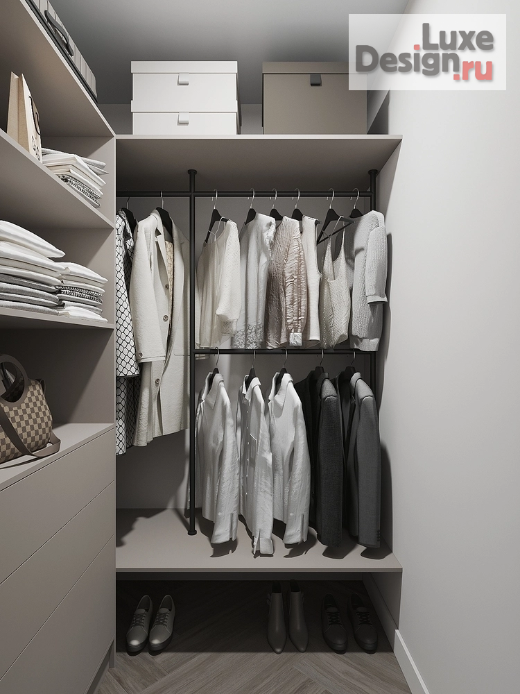 Дизайн интерьера двухкомнатной квартиры "Неоклассика без визуального шума" (фото 35)