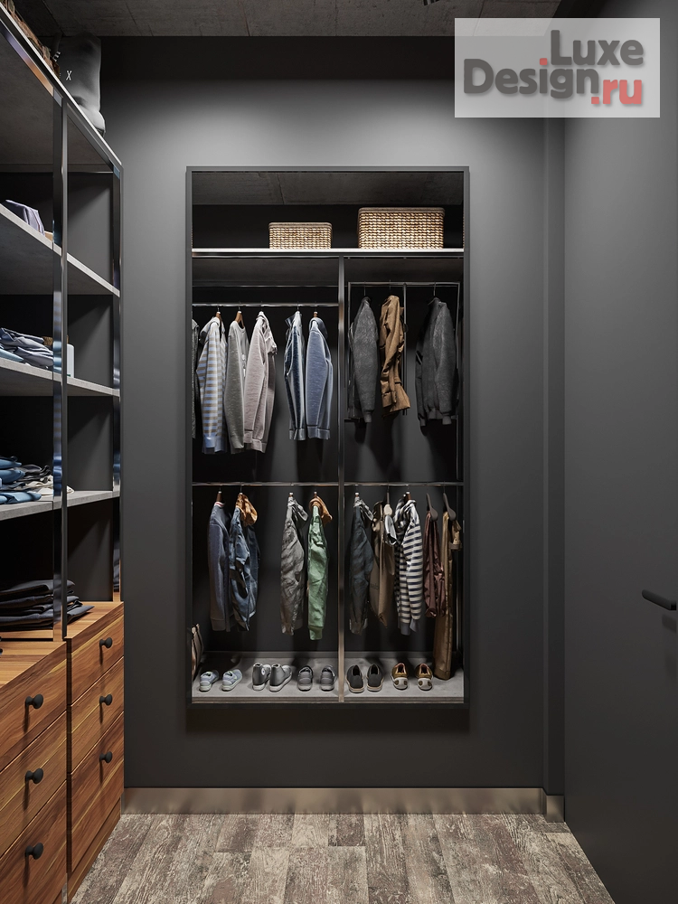 Дизайн интерьера квартиры студии "Лофт в темных тонах" (фото 20)