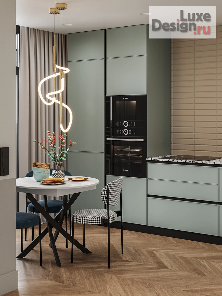 Дизайн интерьера двухкомнатной квартиры "ЖК Перекресток" (фото 3)