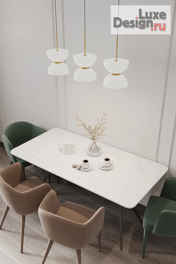 Дизайн интерьера двухкомнатной квартиры "Белый интерьер " (фото 9)