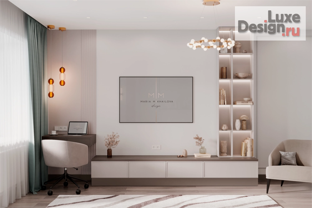 Дизайн интерьера двухкомнатной квартиры "Белый интерьер " (фото 5)