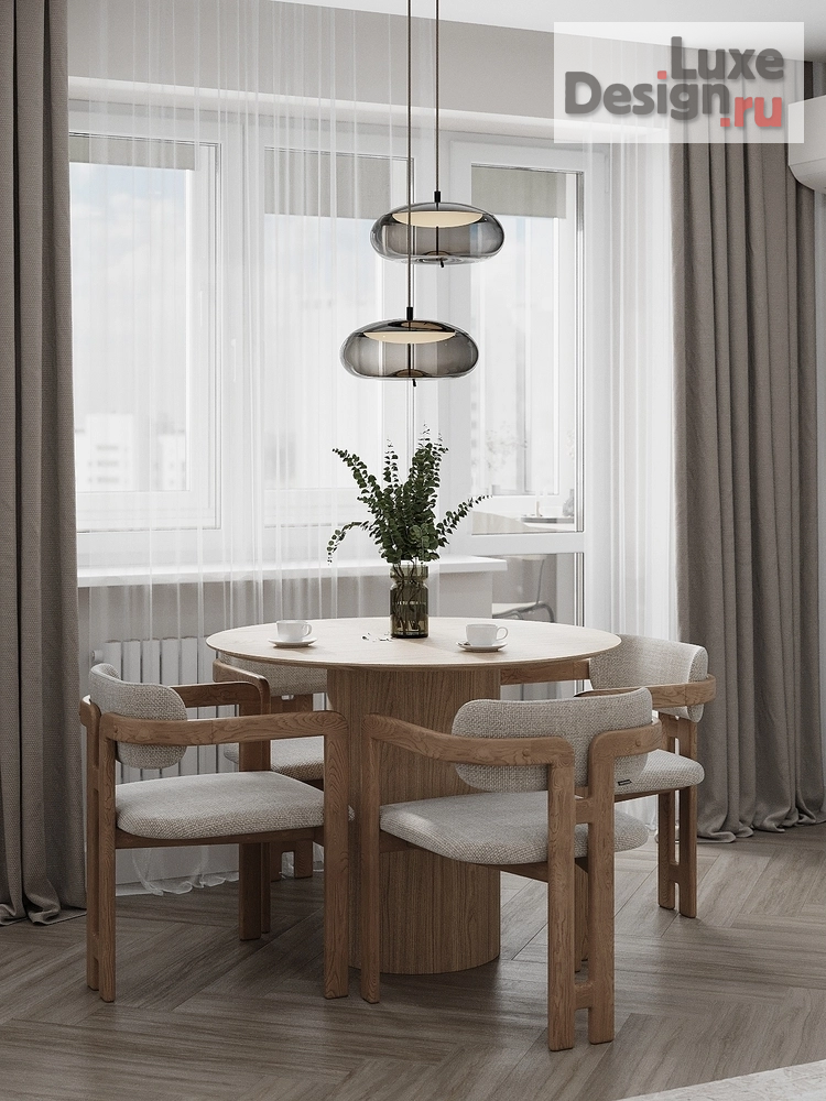 Дизайн интерьера двухкомнатной квартиры "Неоклассика без визуального шума" (фото 8)