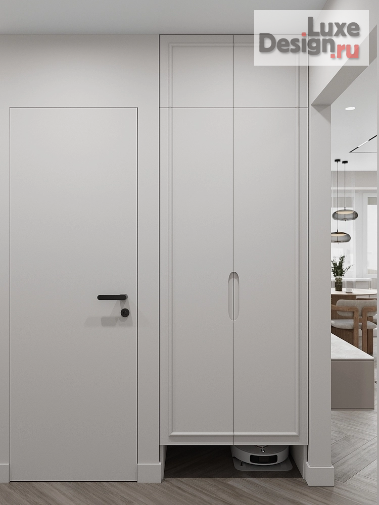 Дизайн интерьера двухкомнатной квартиры "Неоклассика без визуального шума" (фото 20)