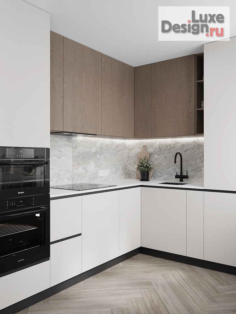 Дизайн интерьера двухкомнатной квартиры "Неоклассика без визуального шума" (фото 14)