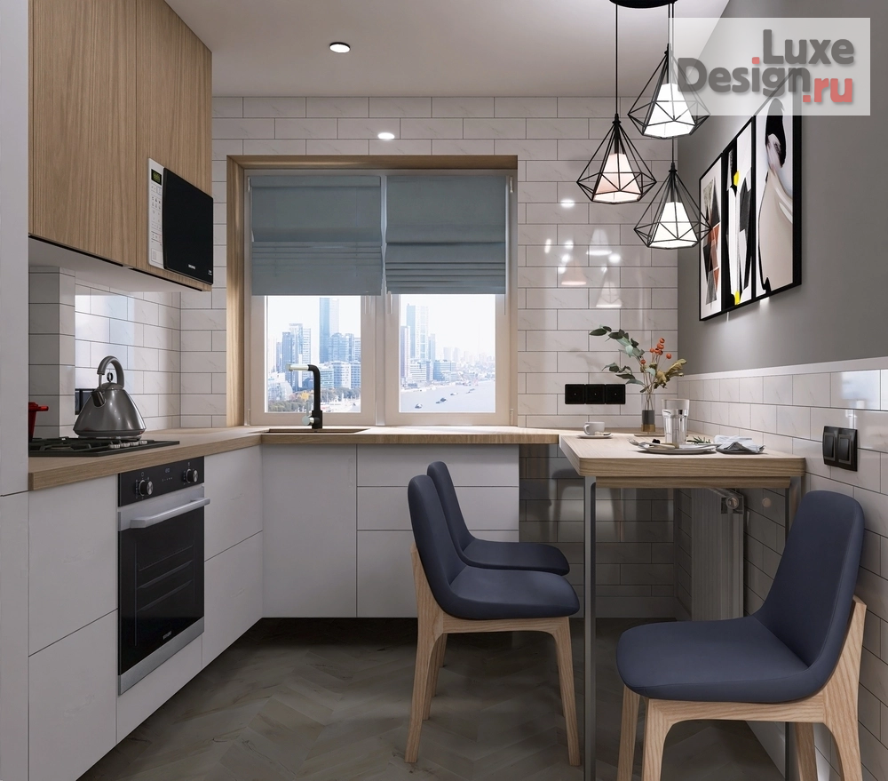 Дизайн интерьера двухкомнатной квартиры "Сканди" (фото 2)