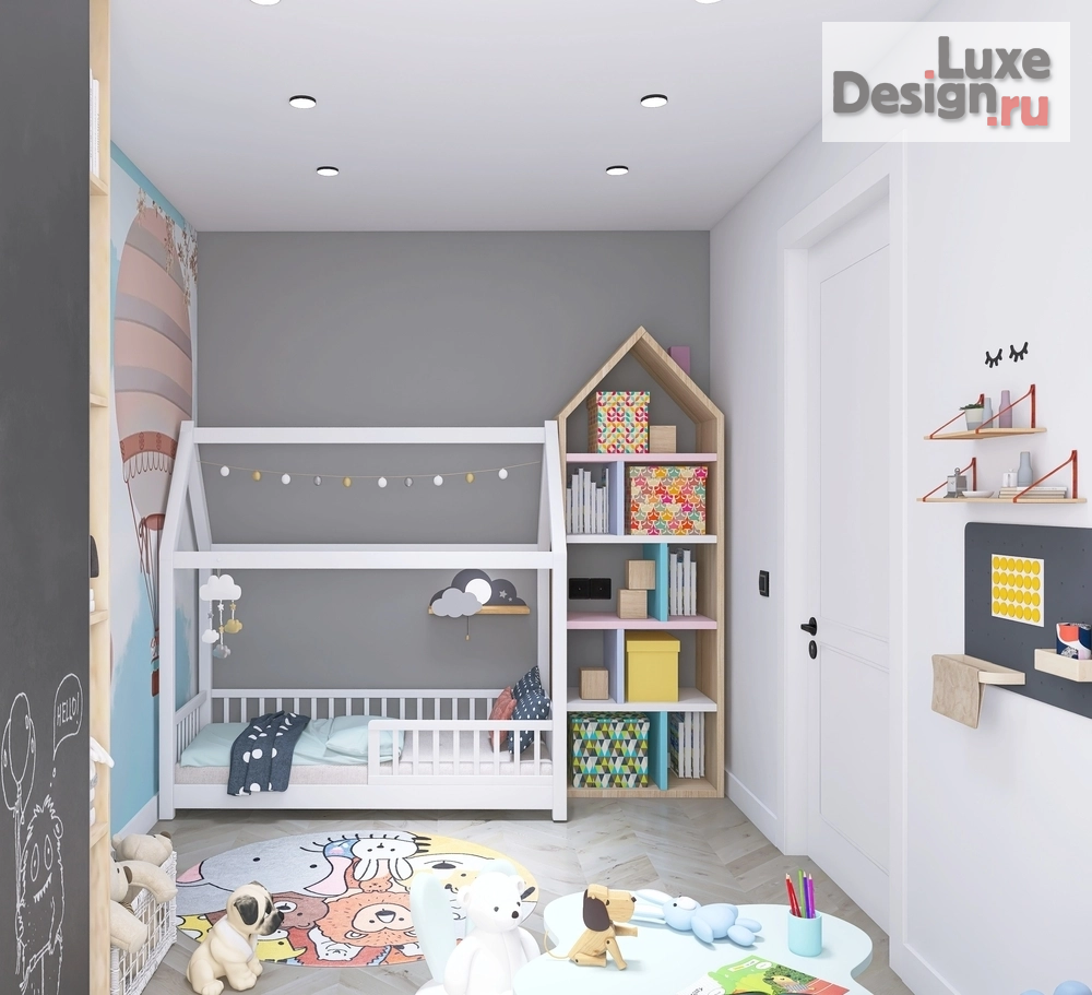 Дизайн интерьера двухкомнатной квартиры "Сканди" (фото 10)