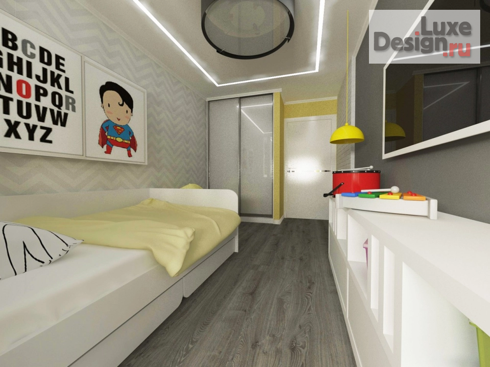 Дизайн интерьера комнаты "Проект детской комнаты" (фото 1)