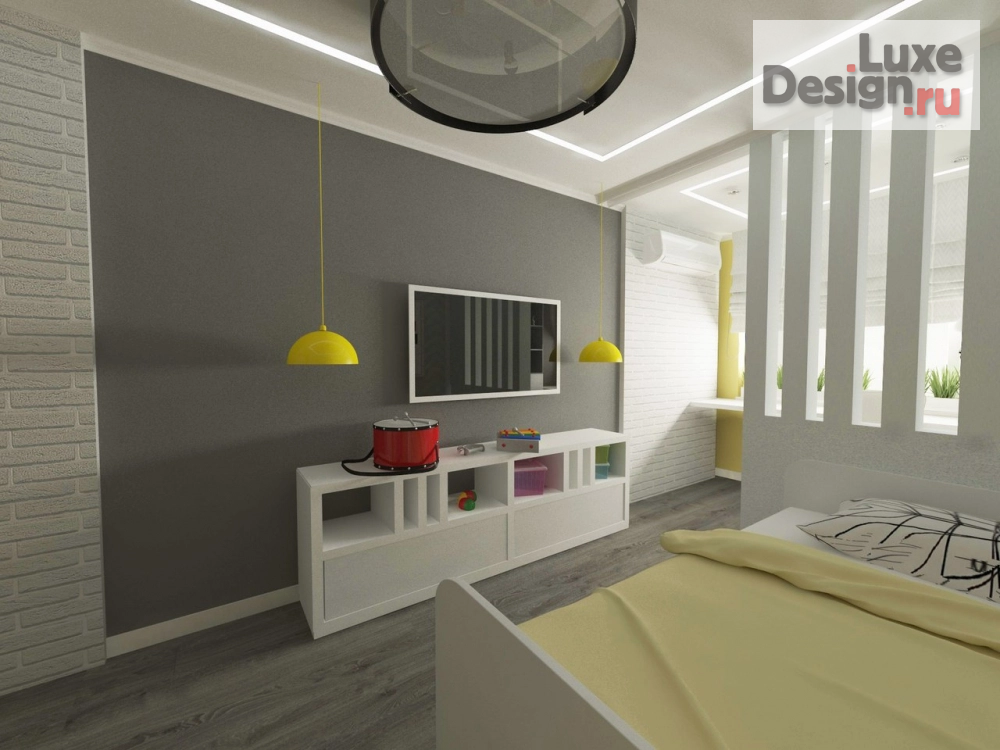 Дизайн интерьера комнаты "Проект детской комнаты" (фото 3)