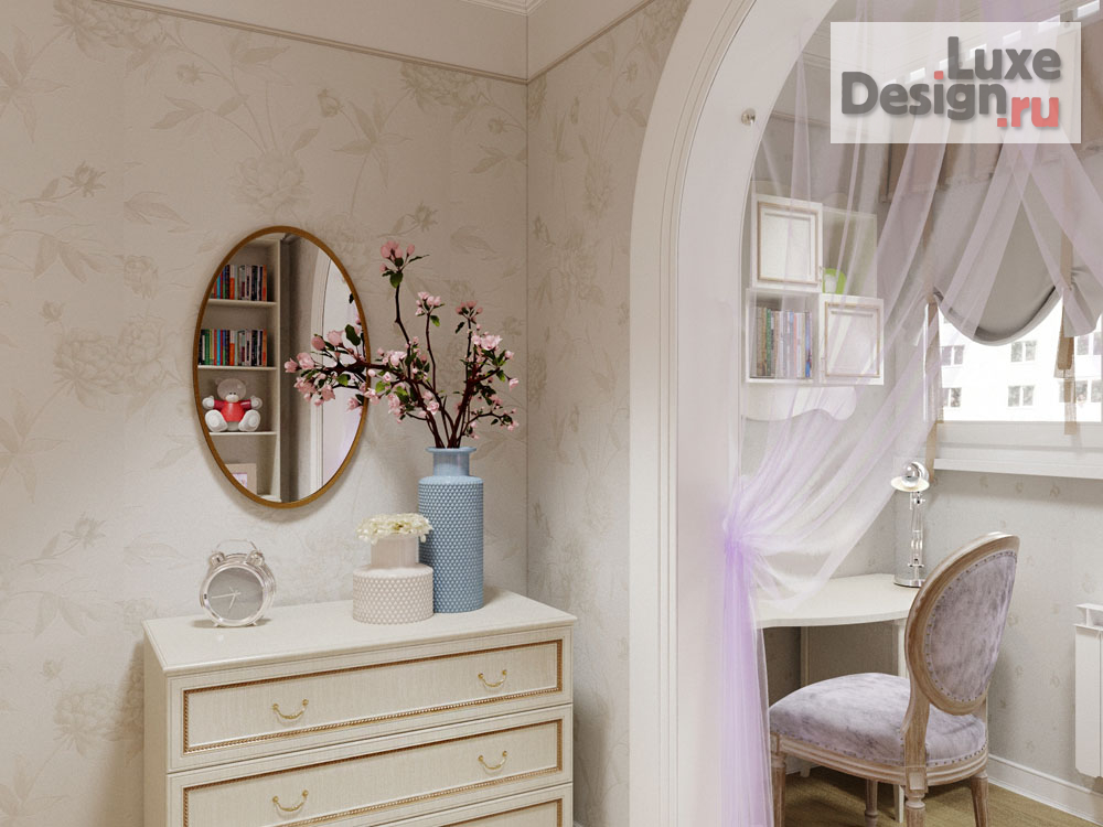 Дизайн интерьера трехкомнатной квартиры "Дизайн 3х комнатной квартиры в ЖК Изумрудный" (фото 15)