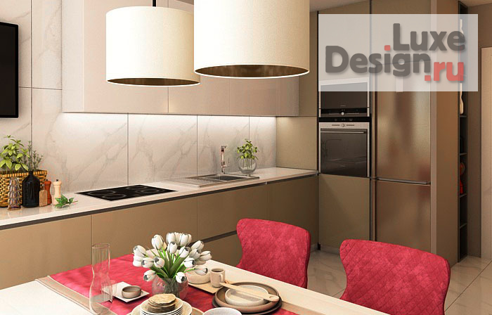 Дизайн интерьера трехкомнатной квартиры "Дизайн 3х комн квартиры в ЖК Эгоист" (фото 1)